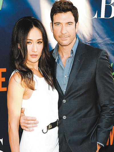 dylan mcdermott dating "stalker" co-star maggie q